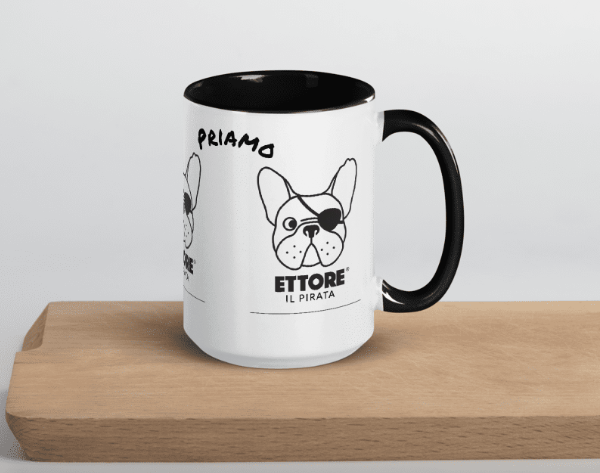 Tazza Ettore il Pirata rosa personalizzabile