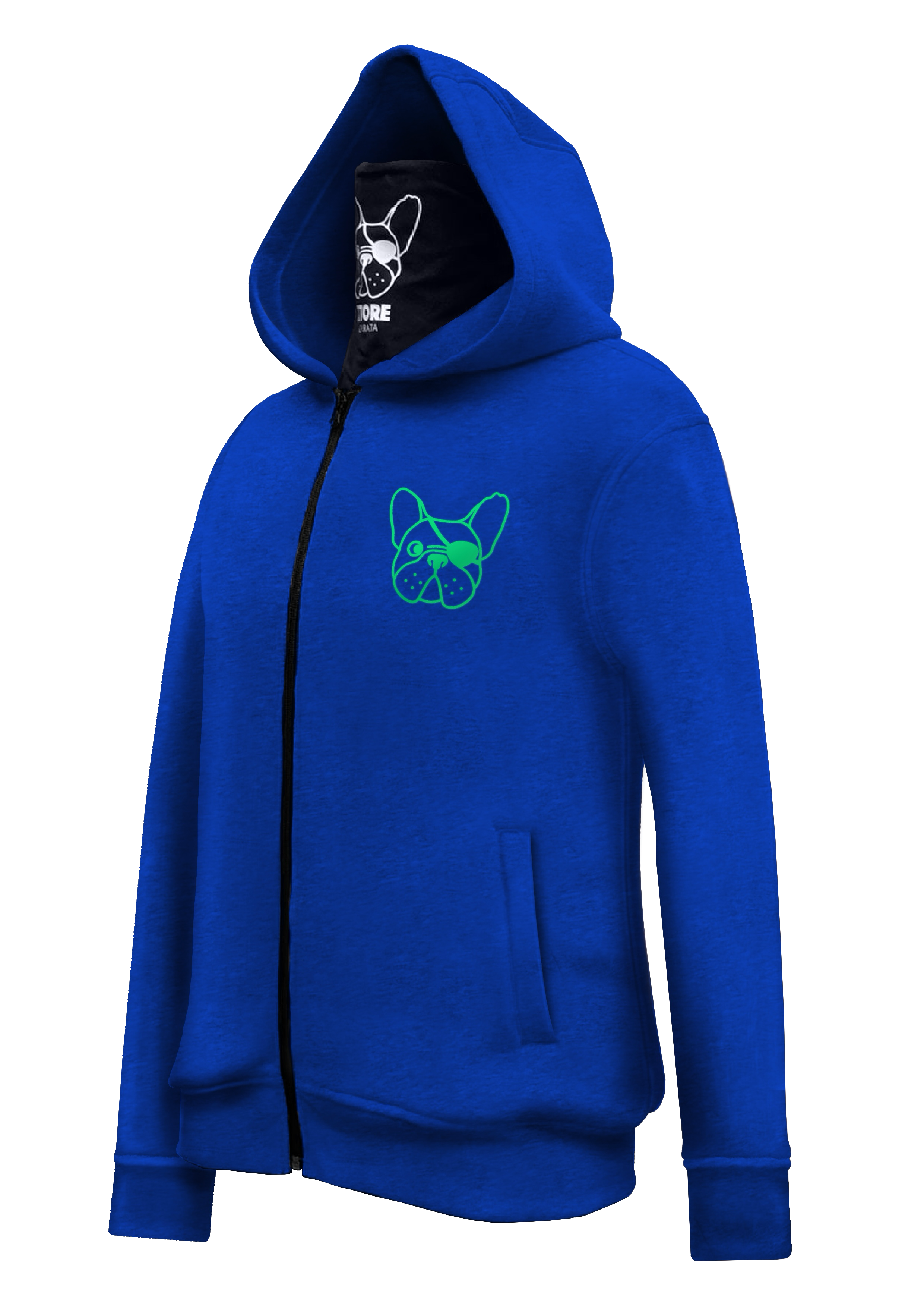 FELPA DEL PIRATA - BLU ELETTRICO - UNISEX (personalizzabile)